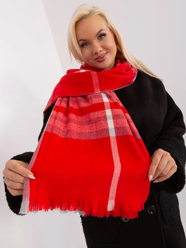 Wool Fashion Italia Scarf-AT-SZ-23125-1.26-red