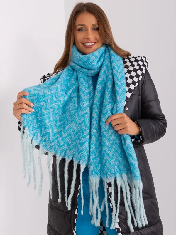 Wool Fashion Italia Scarf-AT-SZ-23125.75-blue