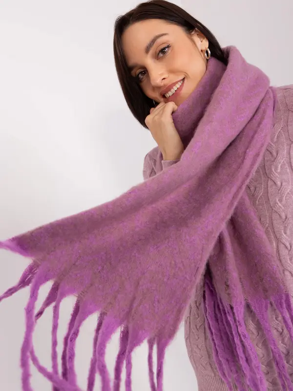 Wool Fashion Italia Scarf-AT-SZ-23125.75-purple