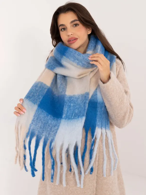 Wool Fashion Italia Scarf-AT-SZ-2312502.53-blue