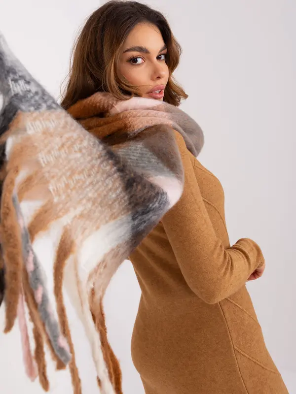 Wool Fashion Italia Scarf-AT-SZ-2313.31-light brown