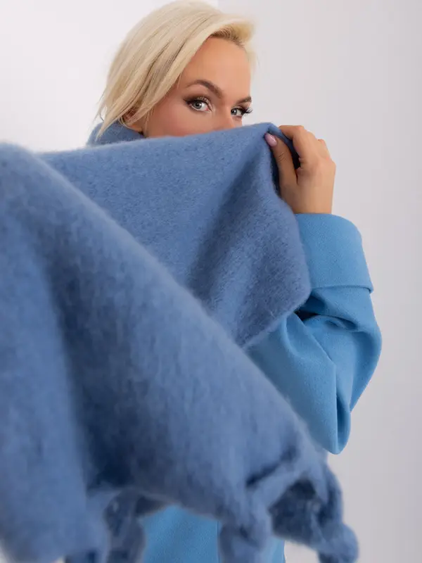 Wool Fashion Italia Scarf-AT-SZ-2313502.71P-dark blue