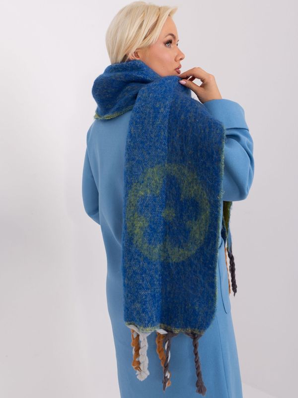 Wool Fashion Italia Scarf-AT-SZ-2316.01P-dark blue