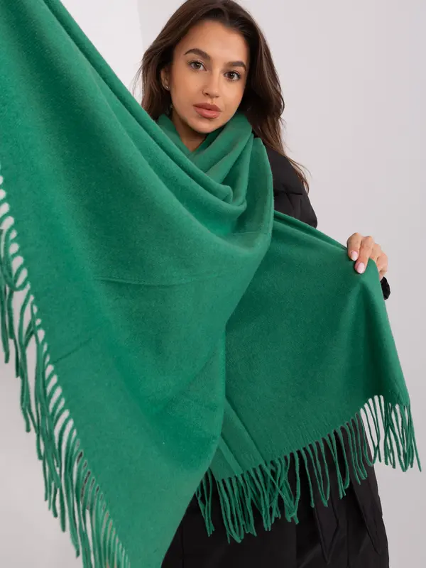 Wool Fashion Italia Scarf-AT-SZ-23185.93P-dark green