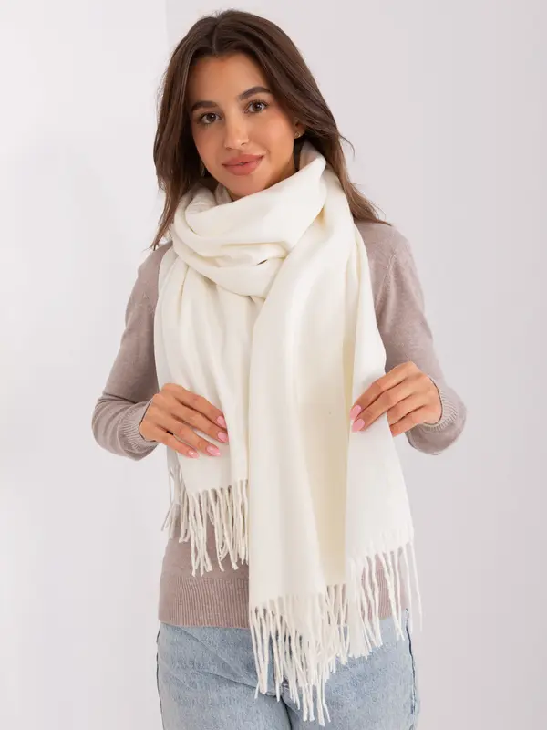 Wool Fashion Italia Scarf-AT-SZ-23185.93P-ecru