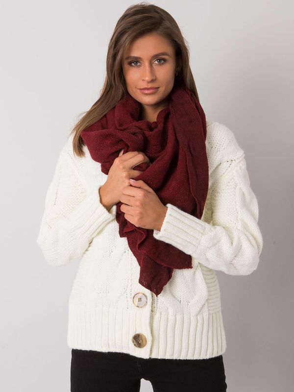 Wool Fashion Italia Scarf-AT-SZ-3899.91-burgundy