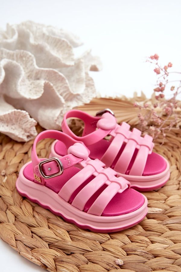 Kesi Scented children's sandals with velcro fastener ZAXY Pink