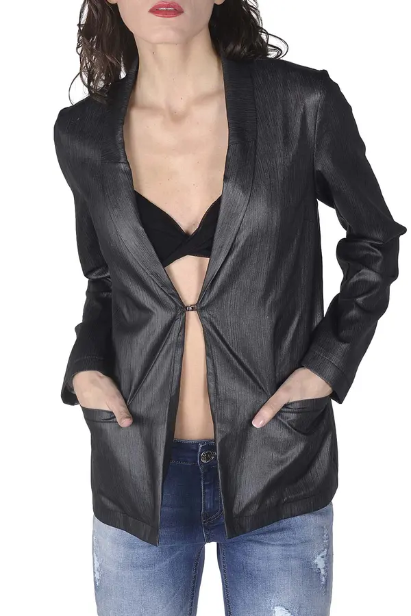 Sexy Woman Seksi ženska črna jakna