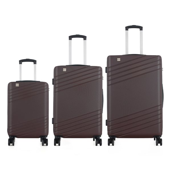 Semiline Semiline Unisex's 3-in-1 ABS Suitcases Set T5788-0