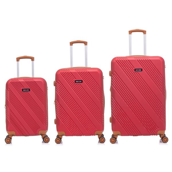 Semiline Semiline Unisex's 3-in-1 ABS Suitcases Set T5851-0