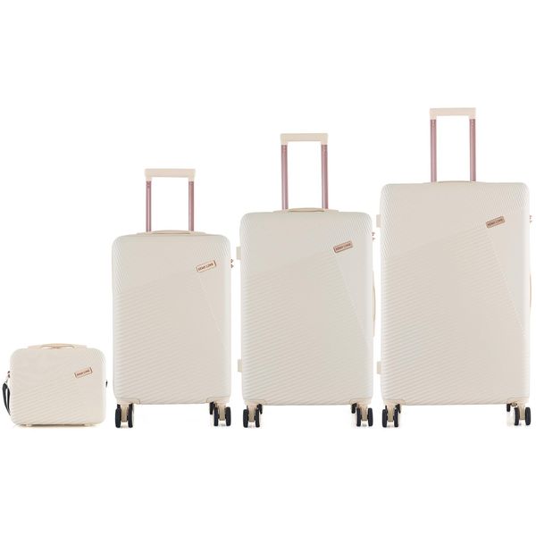 Semiline Semiline Unisex's 3-in-1 ABS Suitcases Set+Toiletry Bag T5757-0