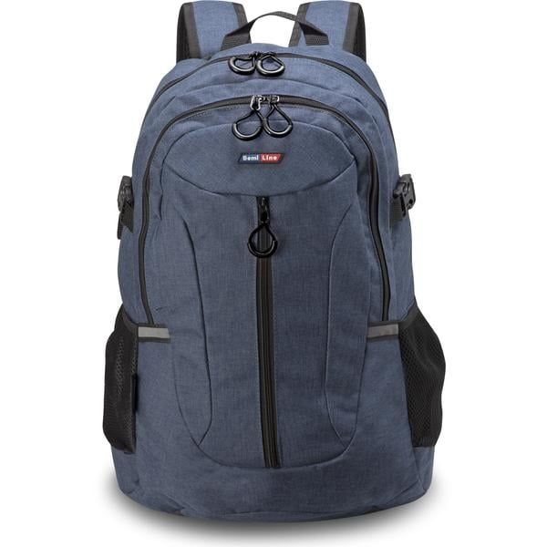 Semiline Semiline Unisex's Backpack 4670-7 Navy Blue/Black