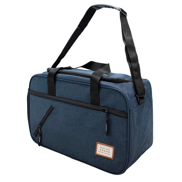 Semiline Semiline Unisex's Flight Travel Bag T5785-1 Navy Blue