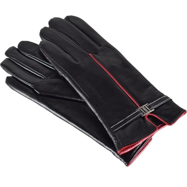 Semiline Semiline Woman's Women Leather Antibacterial Gloves P8214