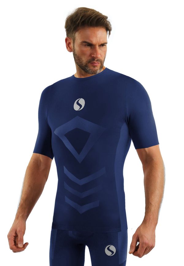 Sesto Senso Sesto Senso Man's Thermo Top Short CL39 Navy Blue