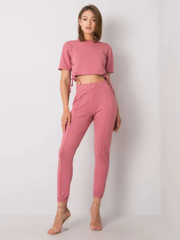 RUE PARIS Set-123-KMPL-3441.60P-dark pink