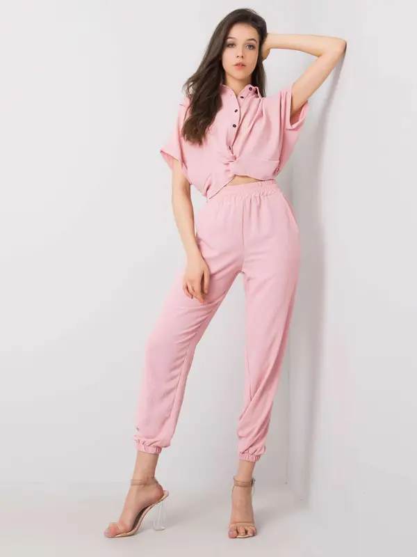 RUE PARIS Set-346-KMPL-5001.56-pink