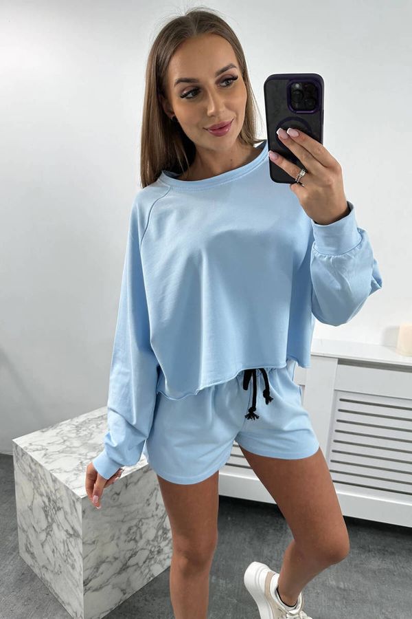 Kesi Set blouse + shorts blue