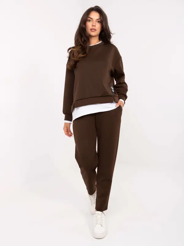 RUE PARIS Set-IT-KMPL-9237.46-dark brown