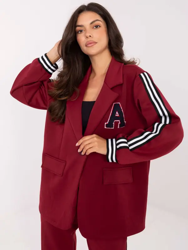 RUE PARIS Set-IT-KMPL-9721.15-burgundy