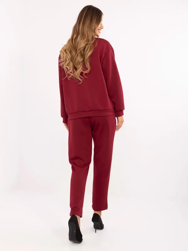 RUE PARIS Set-IT-KMPL-9731.49-burgundy