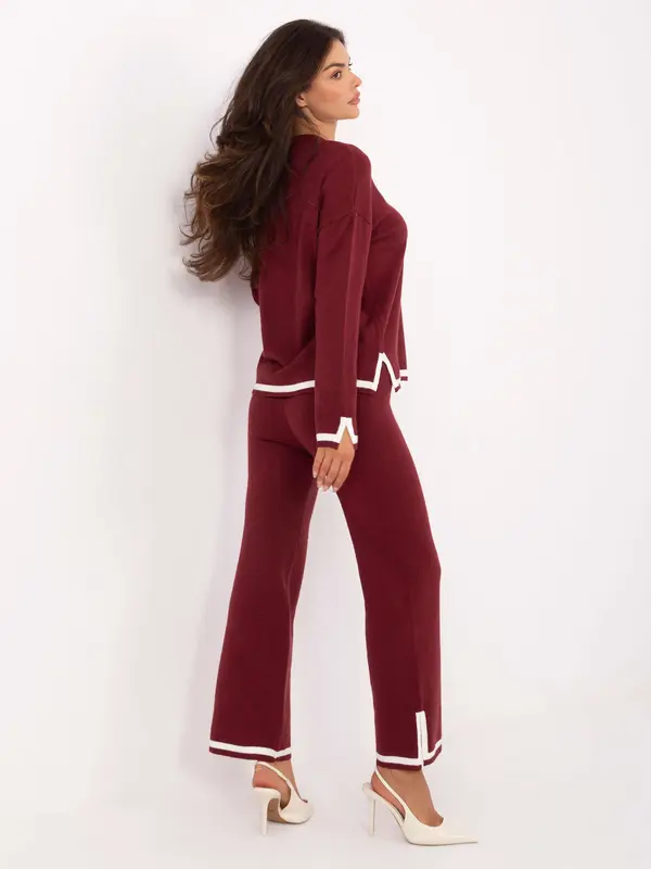 Italy Moda Set-IT-KMPL-99062.66-burgundy
