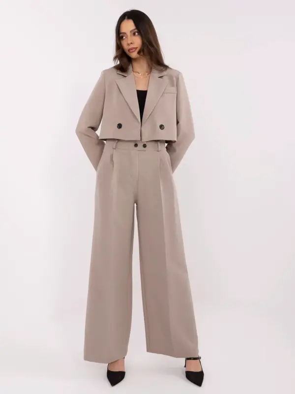 RUE PARIS Set-IT-KMPL-FL9019.08P-dark beige