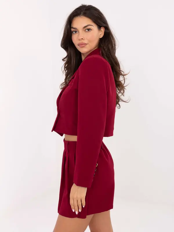Italy Moda Set-MI-KMPL-C682.76-burgundy