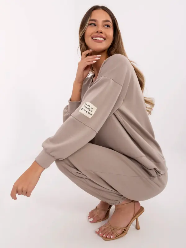 Italy Moda Set-MI-KMPL-M5879.86-dark beige