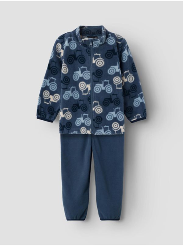 name it Set of dark blue fleece sweatshirt and pants name it Spektra - Boys
