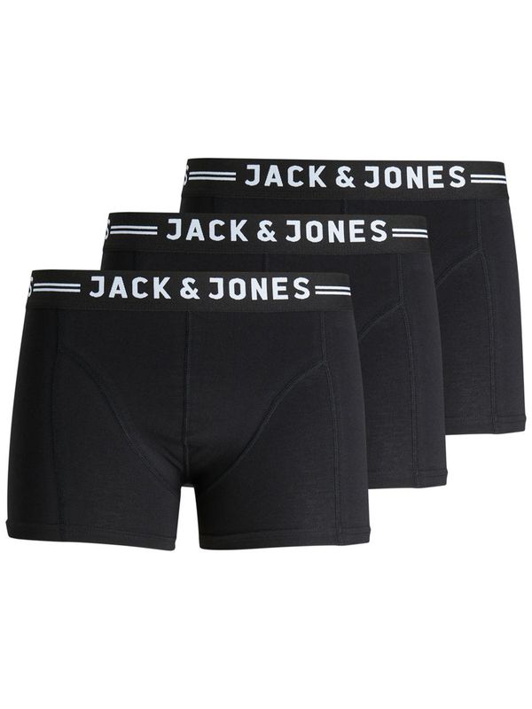 Jack & Jones Set of three black Jack & Jones Sense boxer shorts