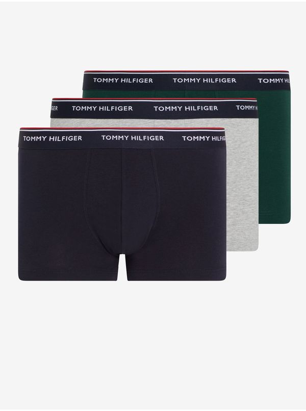 Tommy Hilfiger Set of three men's boxers in gray, blue and green Tommy Hilfiger - Men's