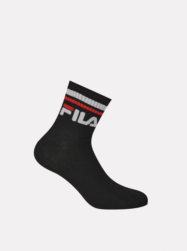 Fila Set of three pairs of men's black FILA ankle socks - Men's