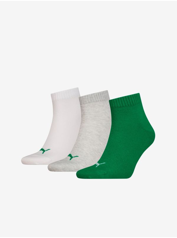 Puma Set of three pairs of Puma Quarter Plain Sports Socks - Men's