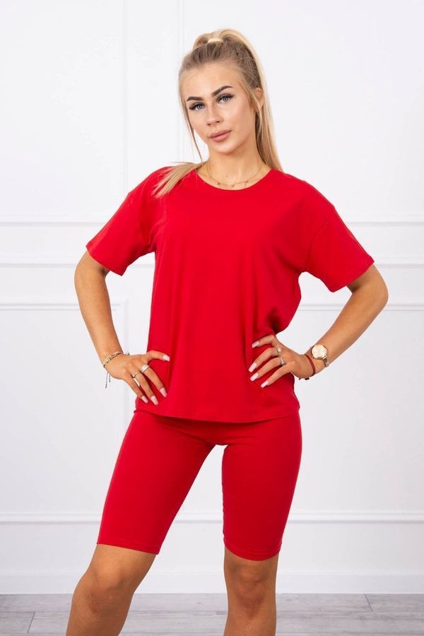 Kesi Set of top+leggings red