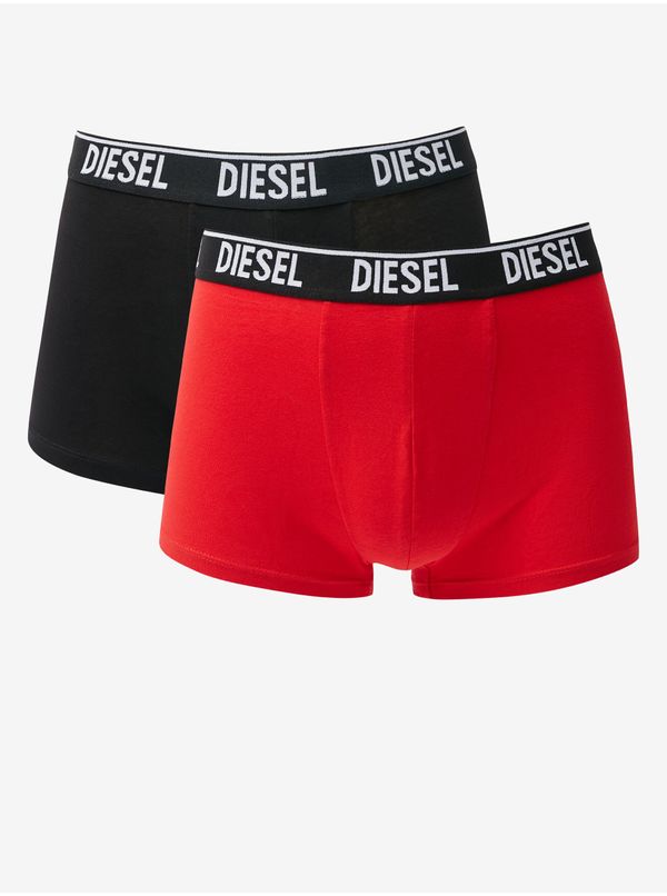 Diesel Set of two men's boxer shorts in red and black Diesel - Men