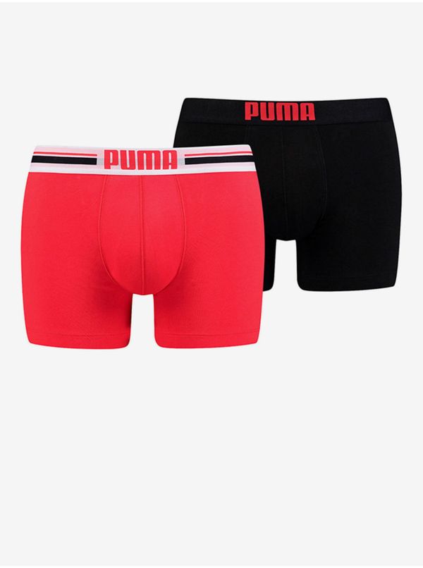 Puma Set of two men's boxers in red and black Puma - Mens