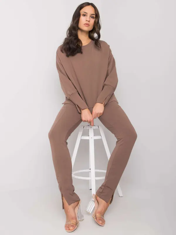 RUE PARIS Set-RV-KMPL-7333.02-brown