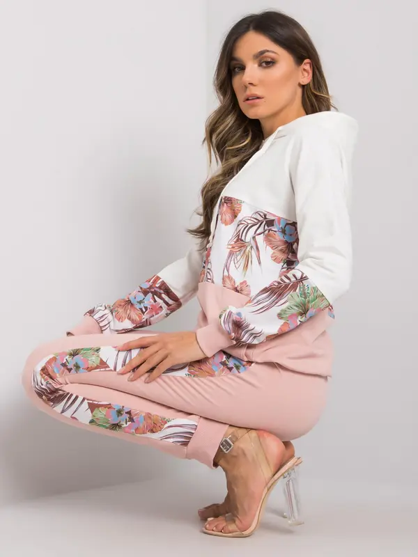 RUE PARIS Set-RV-KMPL-7356.82-white-pink