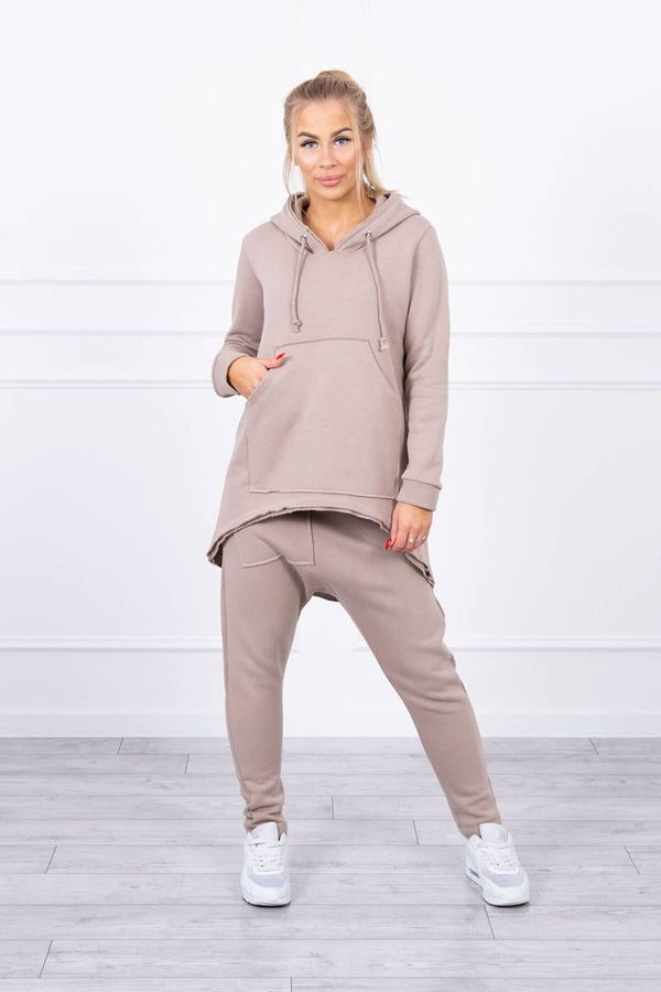 Kesi Set with Baggy trousers dark beige