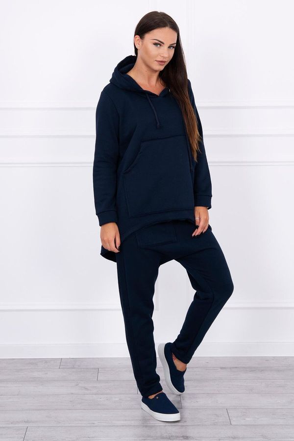 Kesi Set with Baggy trousers dark blue