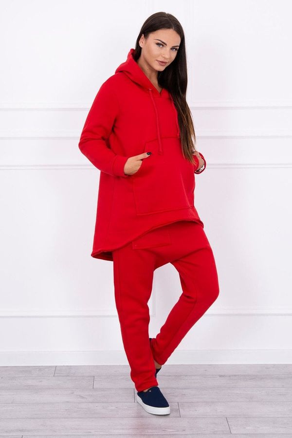 Kesi Set with Baggy trousers red