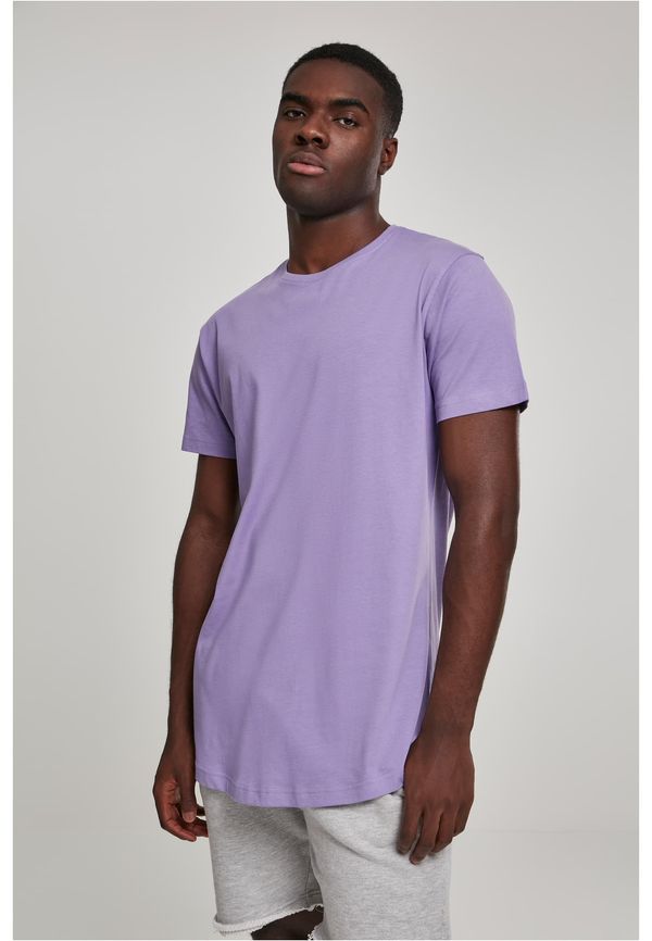 Urban Classics Shaped long lavender t-shirt