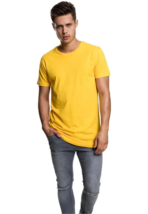 Urban Classics Shaped long T-shirt chrome yellow