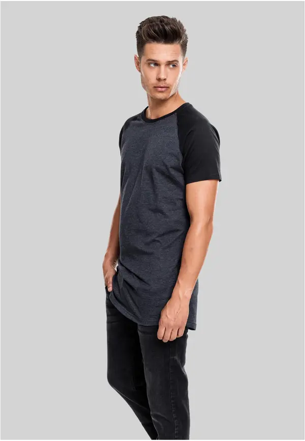 Urban Classics Shaped Raglan Long Tee cha/blk