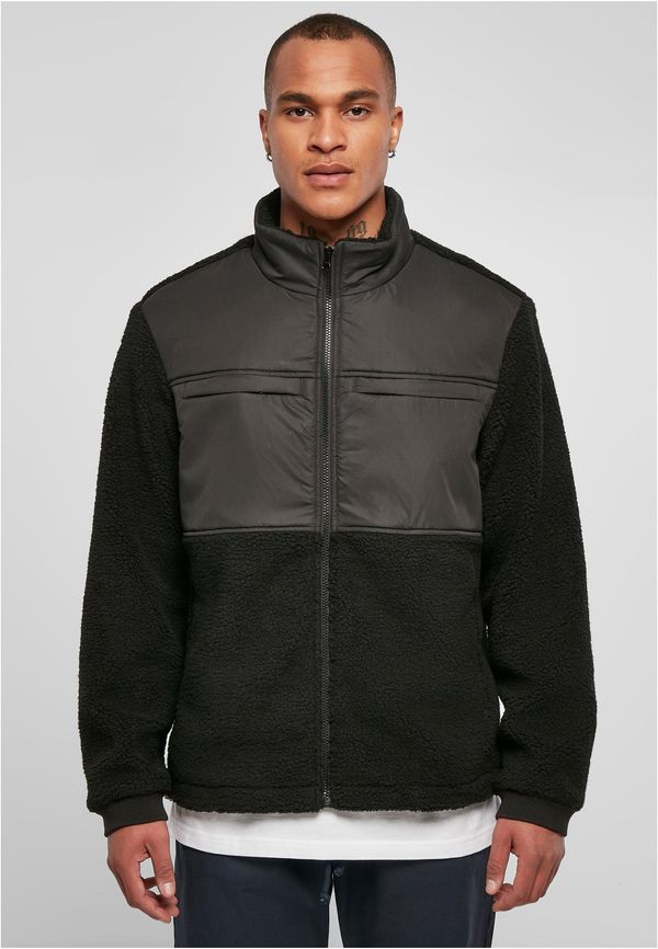 Urban Classics Sherpa patched jacket black