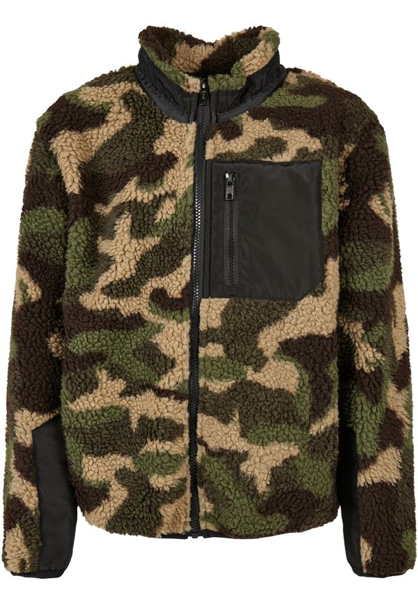 Urban Classics Kids Sherpa woodcamo jacket for boys