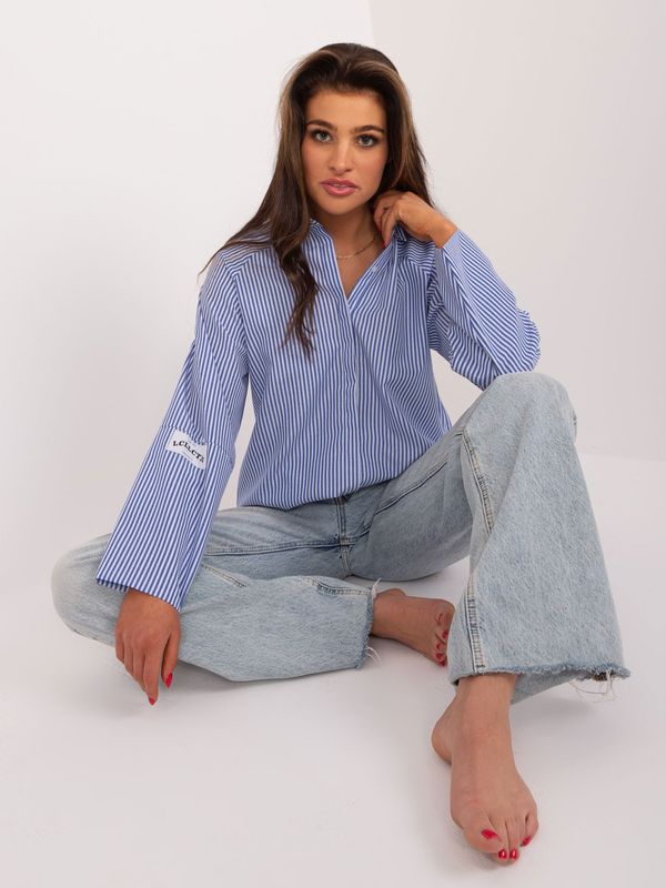 LYKOSS Shirt-BA-KS-0396-1.42-white-blue