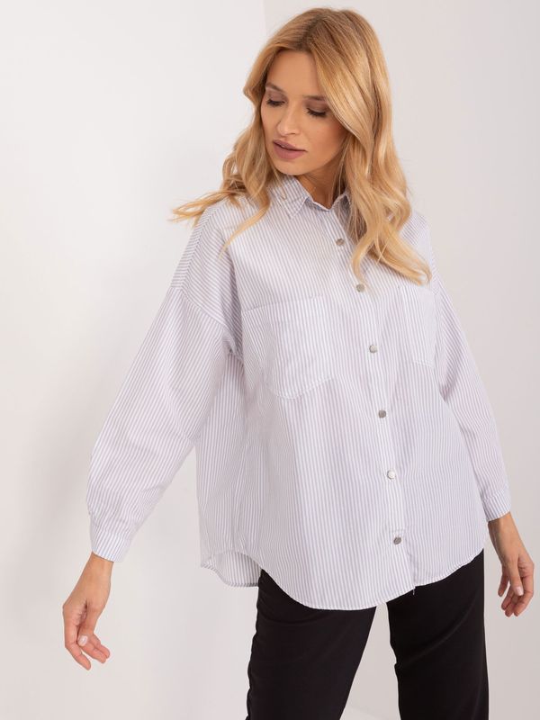 BY POMMES LIFE Shirt-BP-KS-1012.25-white-gray