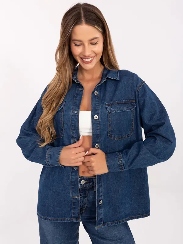 Sublevel Shirt-D80026BI11280M314-dark blue